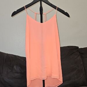 Lightweight Coral Spaghetti-Strap Camisole